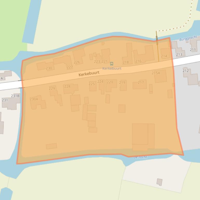 Kaart van postcodegebied 1647MJ.