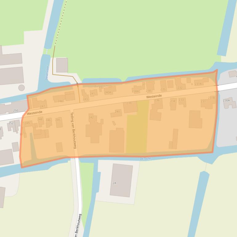 Kaart van postcodegebied 1647MK.