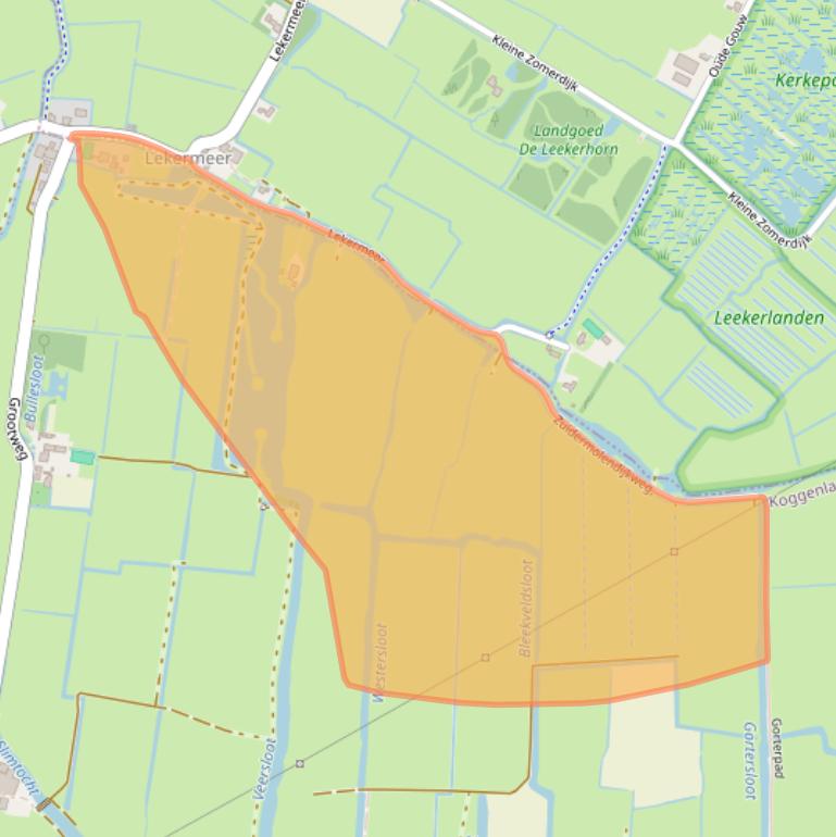 Kaart van postcodegebied 1647PB.