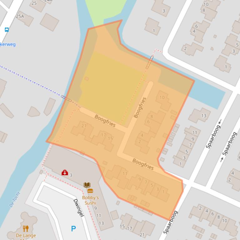 Kaart van postcodegebied 1648HB.