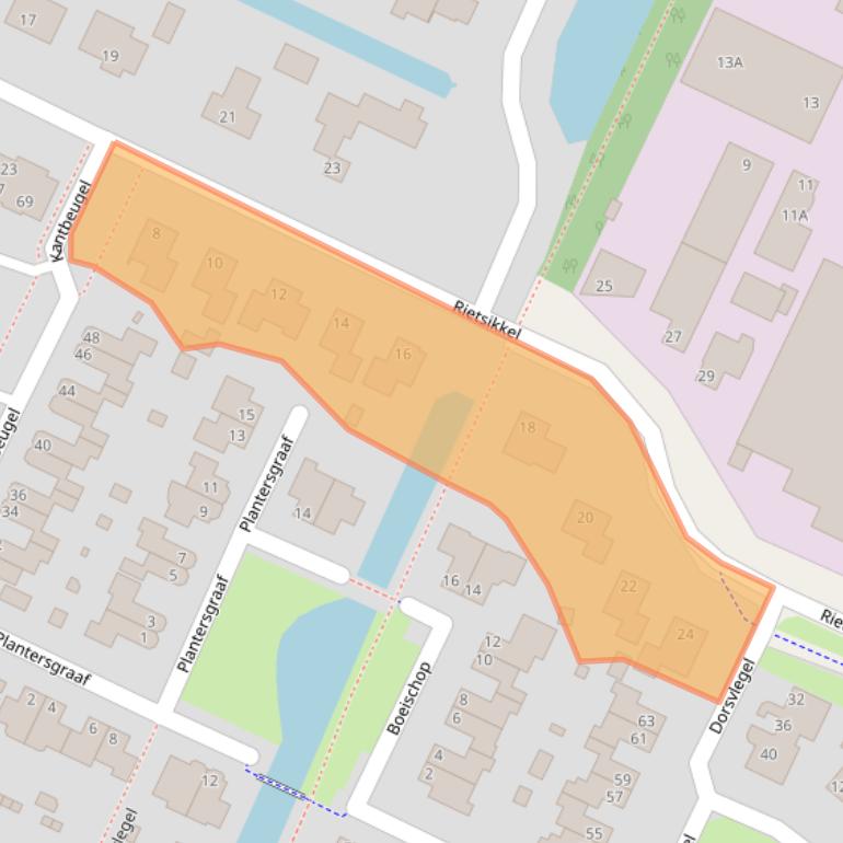 Kaart van postcodegebied 1648HE.