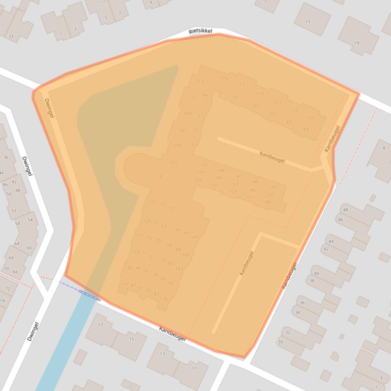 Kaart van postcodegebied 1648HR.