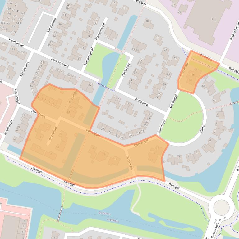Kaart van postcodegebied 1648HX.