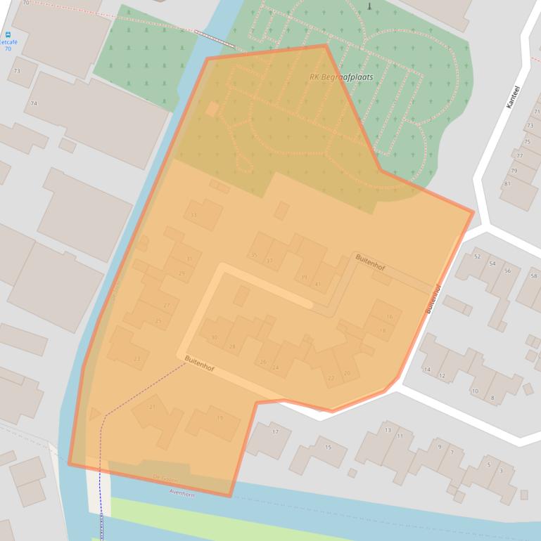 Kaart van postcodegebied 1648JB.