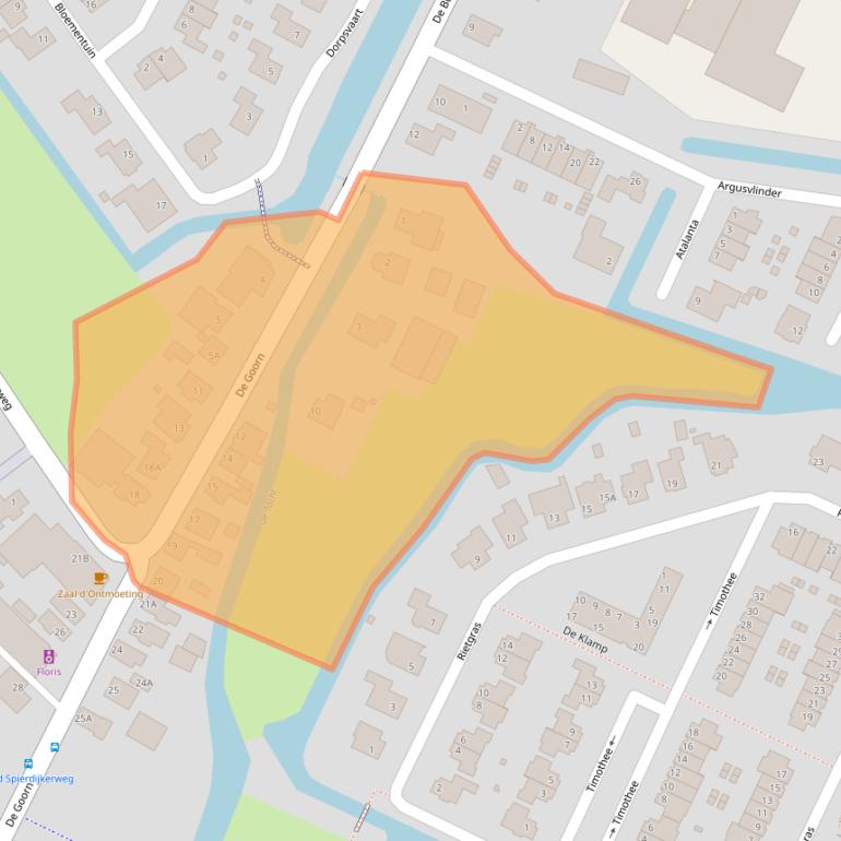 Kaart van postcodegebied 1648JN.