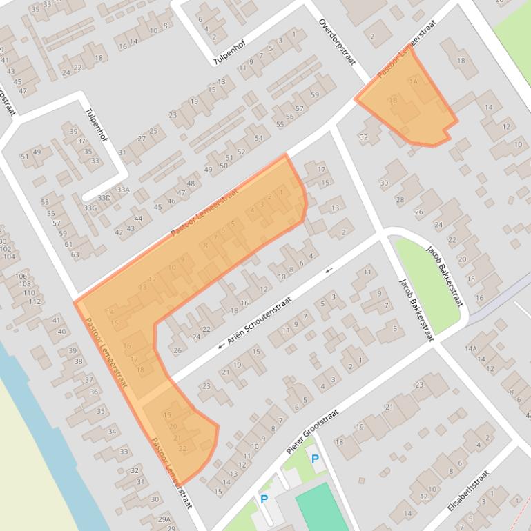 Kaart van postcodegebied 1648KA.