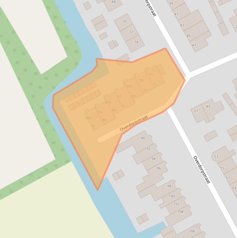 Kaart van postcodegebied 1648KJ.