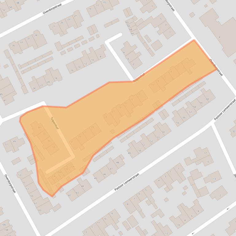 Kaart van postcodegebied 1648KL.