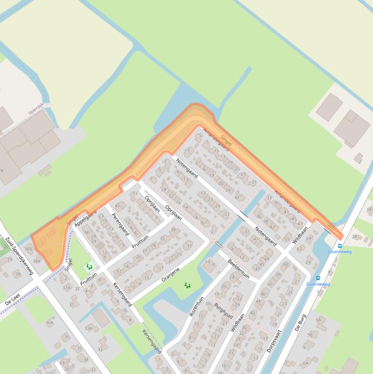 Kaart van postcodegebied 1648LC.