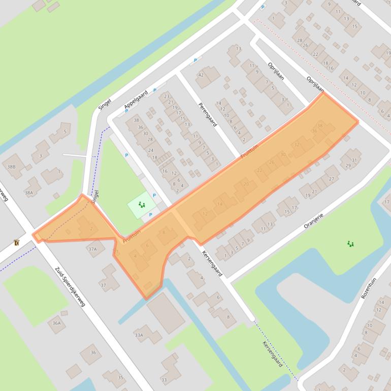 Kaart van postcodegebied 1648LD.