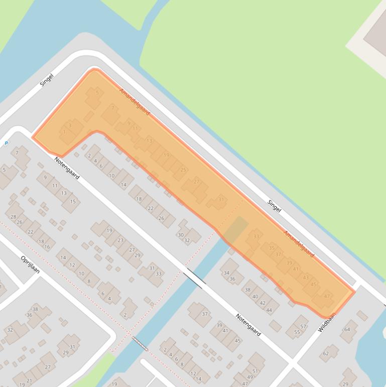 Kaart van postcodegebied 1648LP.