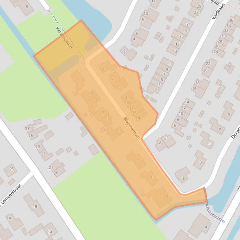 Kaart van postcodegebied 1648LW.