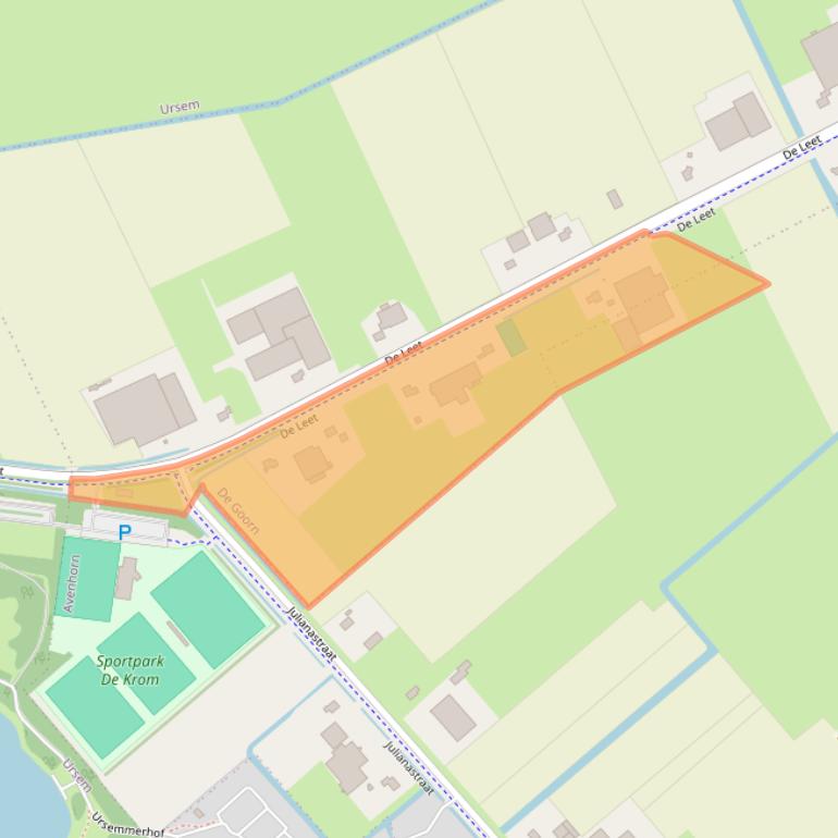 Kaart van postcodegebied 1648VM.