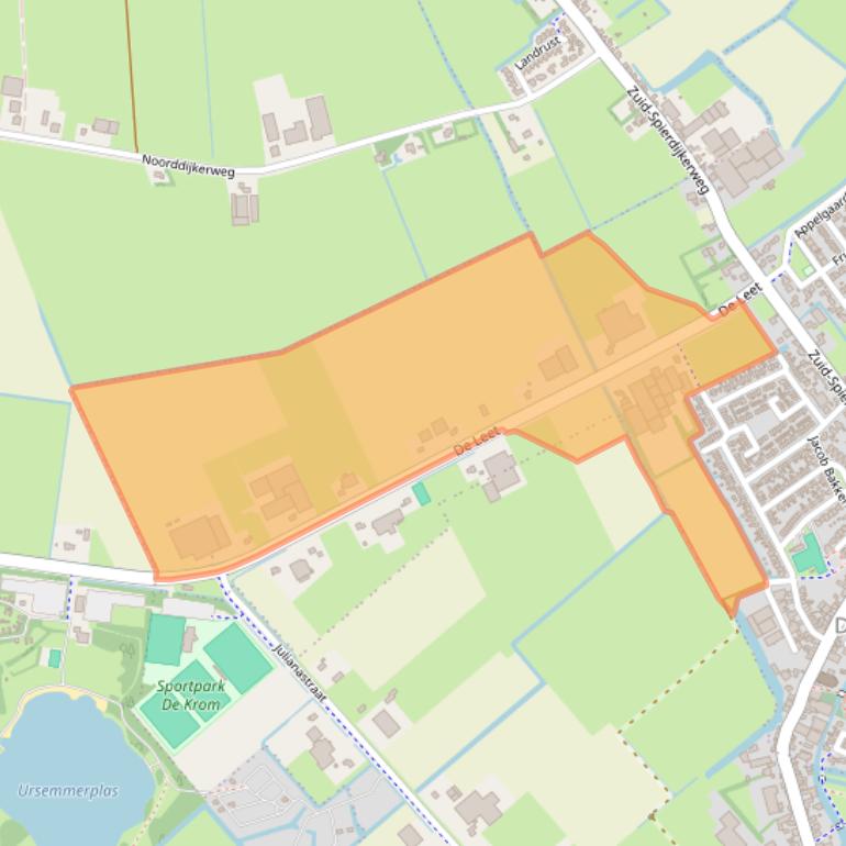 Kaart van postcodegebied 1648VN.