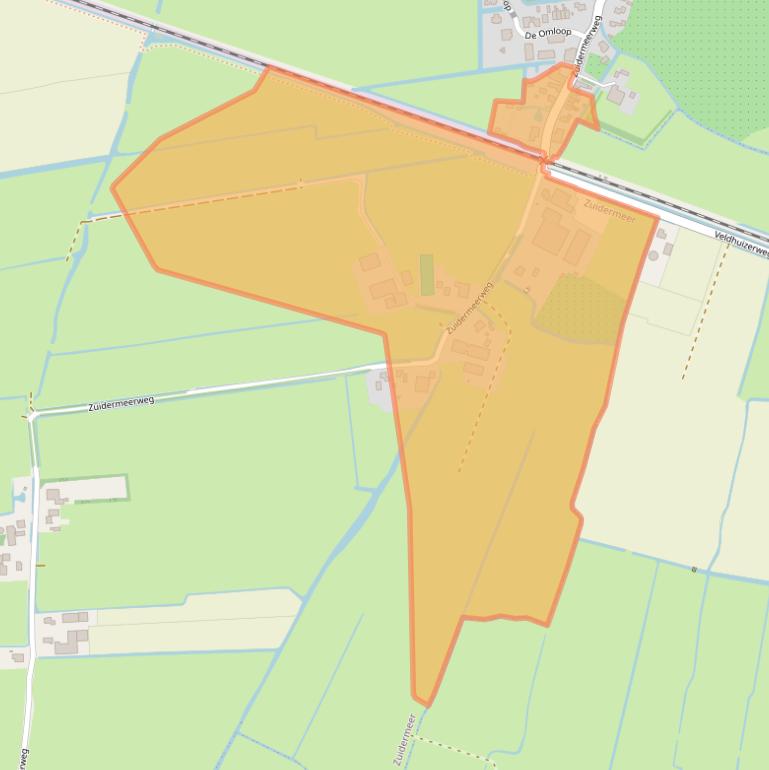 Kaart van postcodegebied 1652CS.