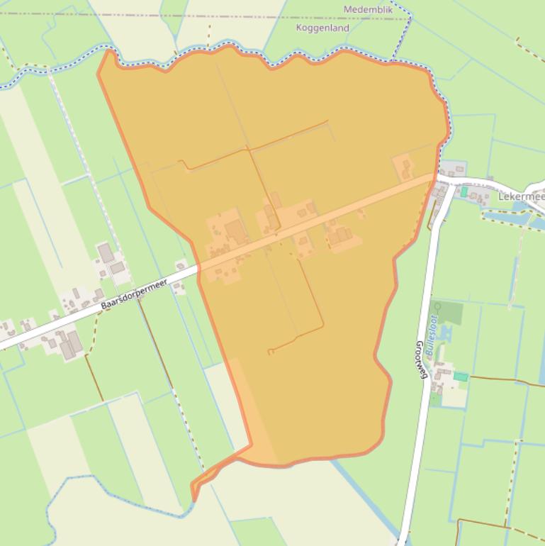 Kaart van postcodegebied 1652CW.