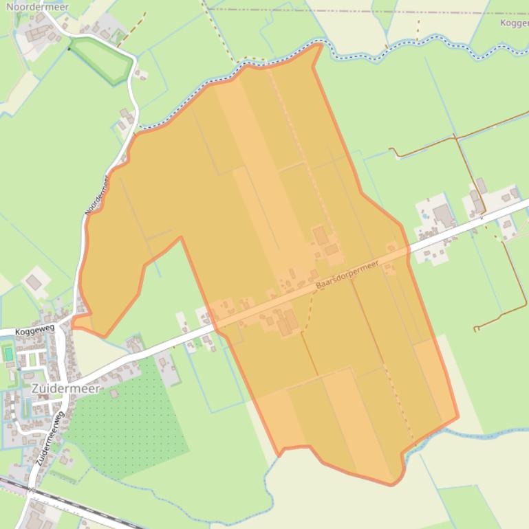 Kaart van postcodegebied 1652CX.