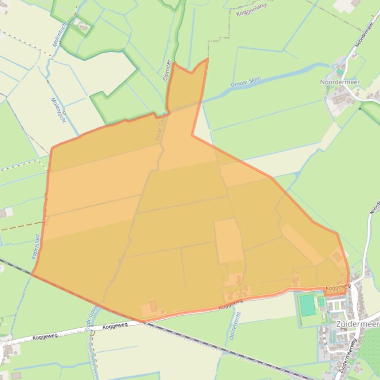 Kaart van postcodegebied 1652PC.