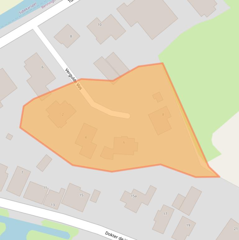 Kaart van postcodegebied 1654JA.