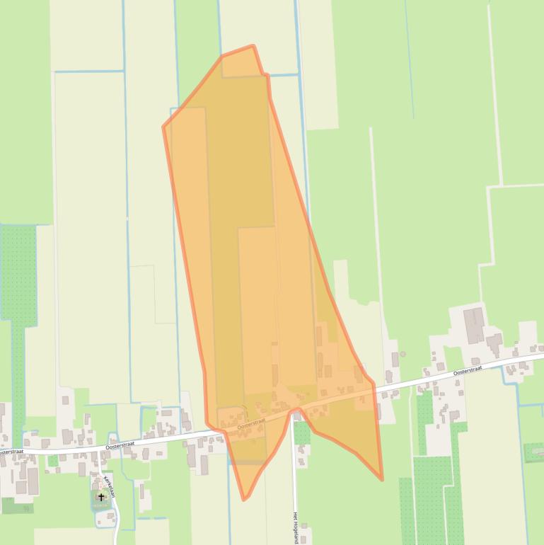 Kaart van postcodegebied 1654JM.