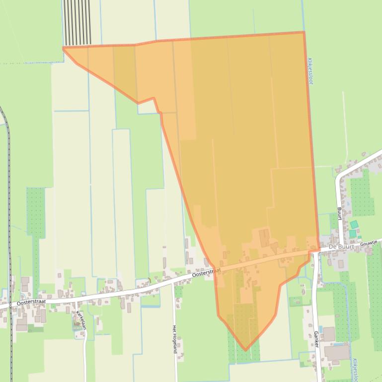 Kaart van postcodegebied 1654JN.