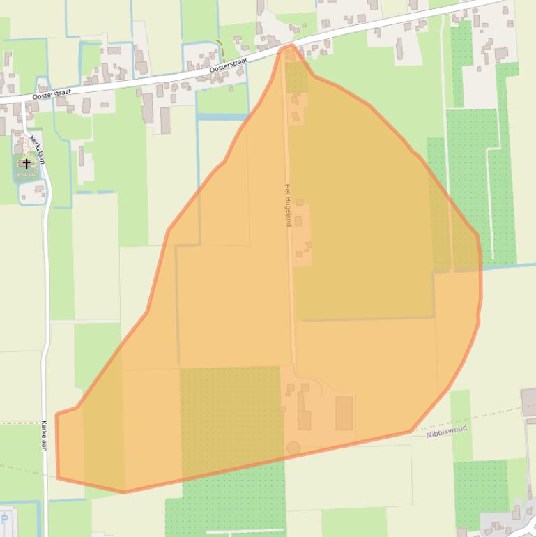 Kaart van postcodegebied 1654JR.