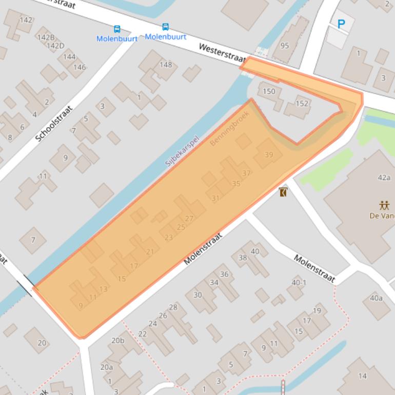 Kaart van postcodegebied 1654KA.