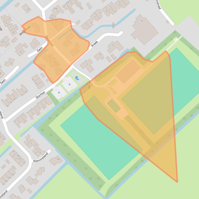 Kaart van postcodegebied 1654KE.