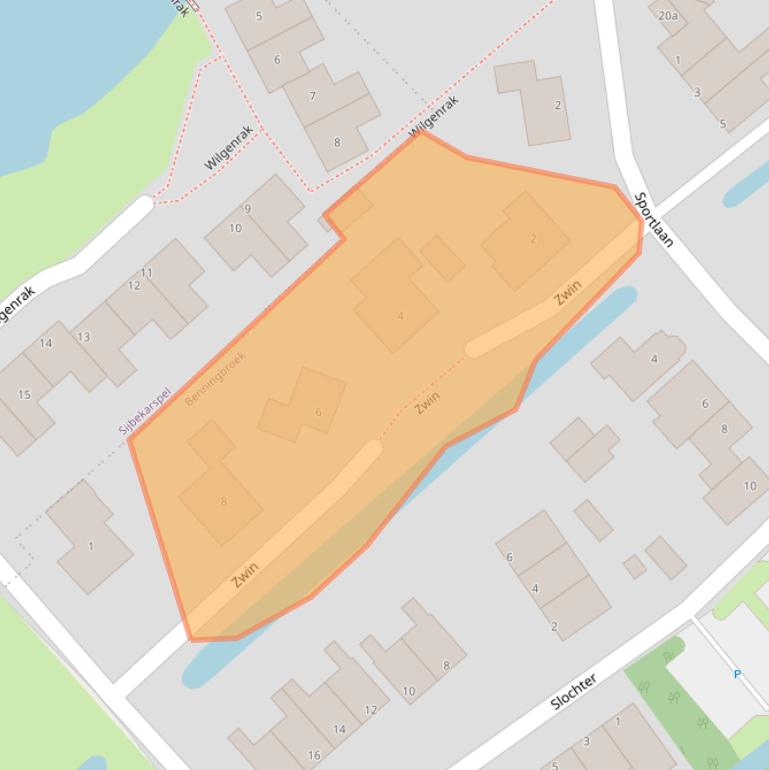 Kaart van postcodegebied 1654KG.