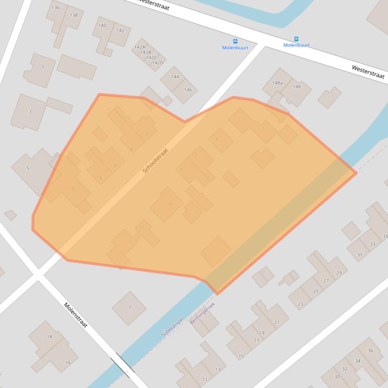 Kaart van postcodegebied 1655KD.