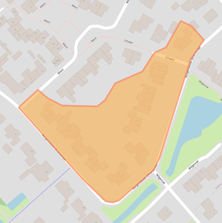 Kaart van postcodegebied 1655KG.