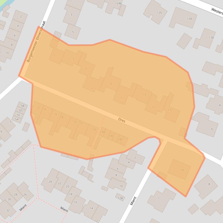 Kaart van postcodegebied 1655KL.