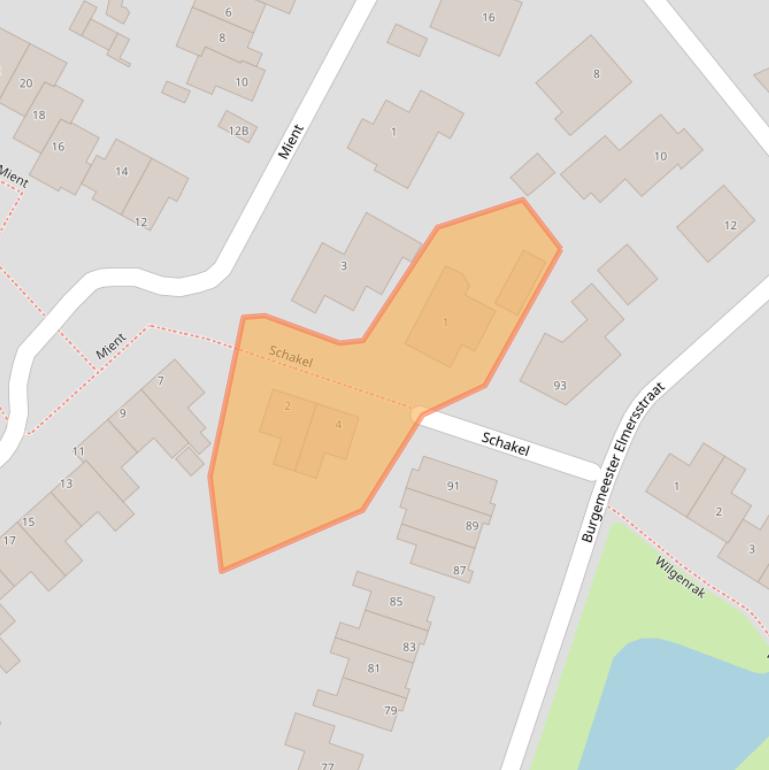 Kaart van postcodegebied 1655KM.