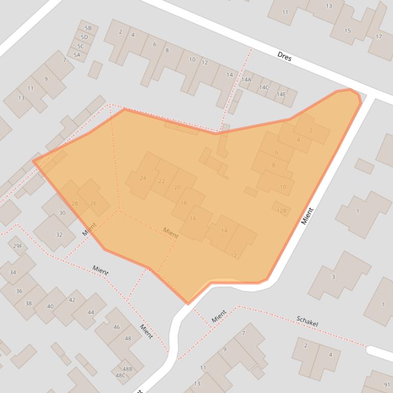 Kaart van postcodegebied 1655KR.