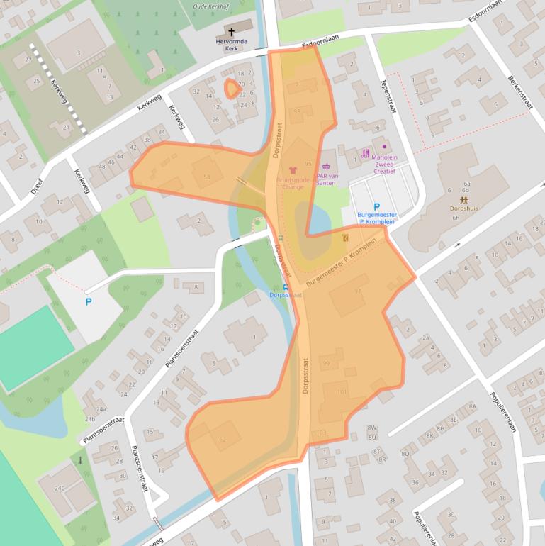 Kaart van postcodegebied 1657AD.
