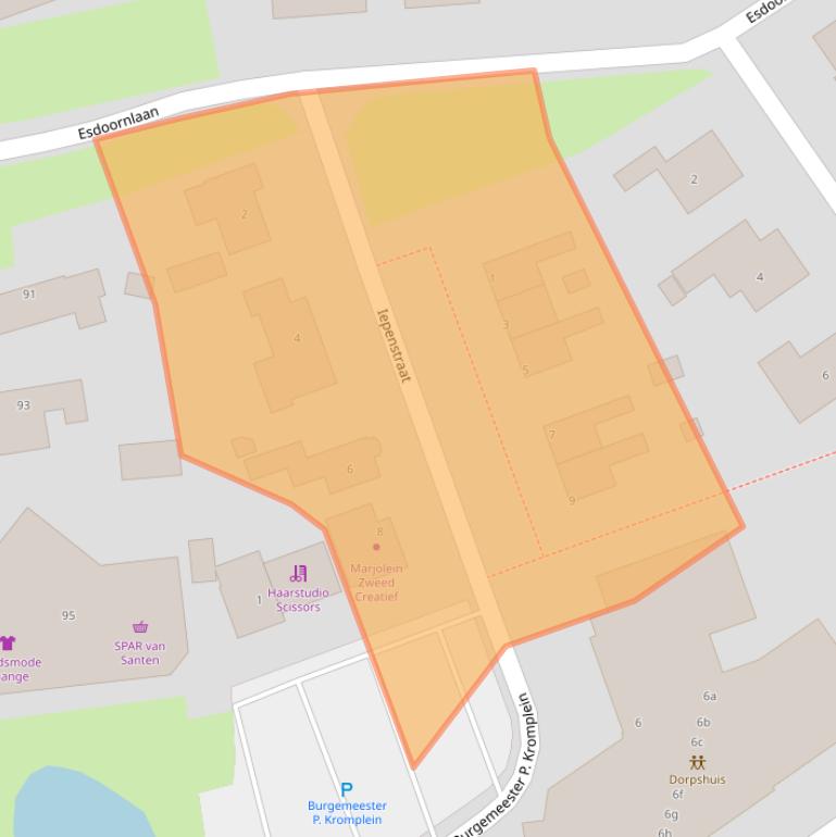 Kaart van postcodegebied 1657AG.