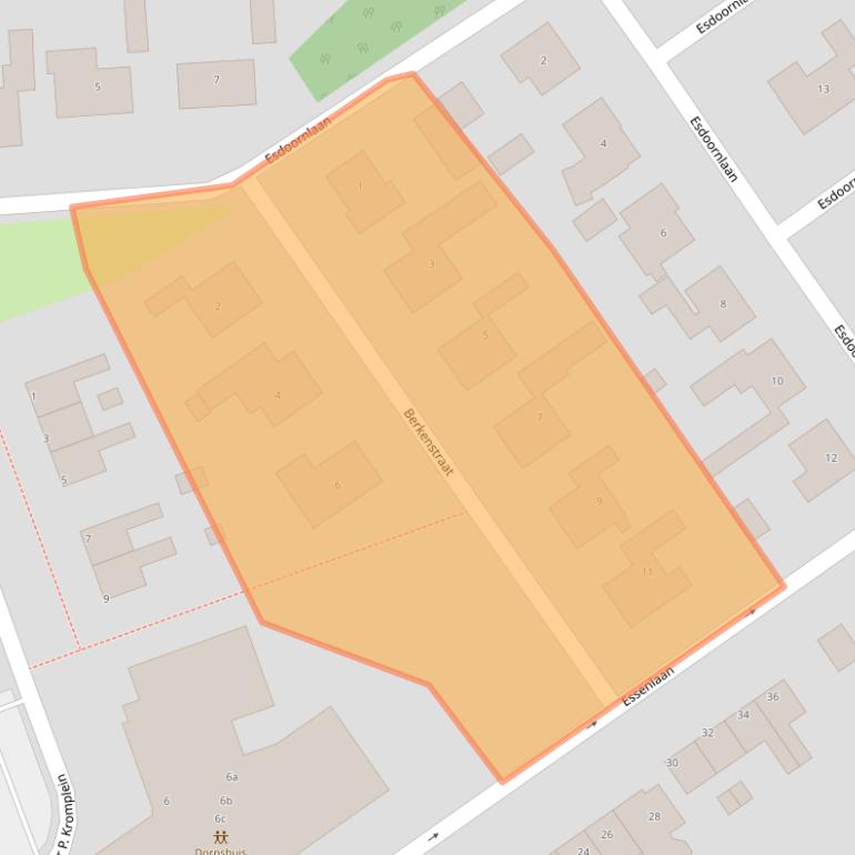 Kaart van postcodegebied 1657AJ.