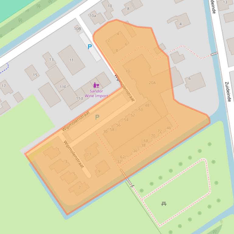 Kaart van postcodegebied 1657AT.