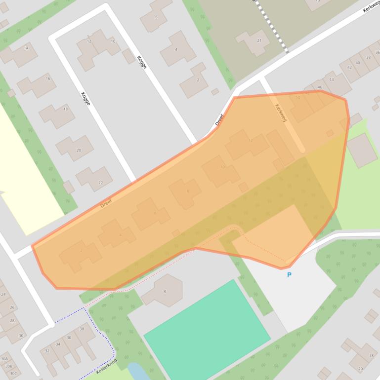 Kaart van postcodegebied 1657KB.
