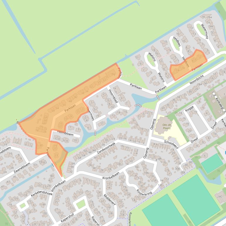 Kaart van postcodegebied 1657KD.