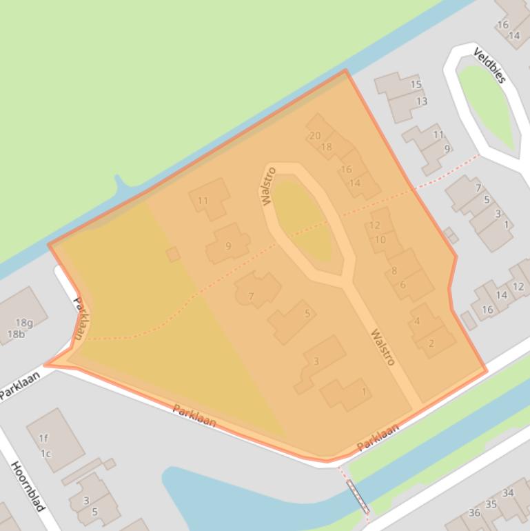 Kaart van postcodegebied 1657KH.