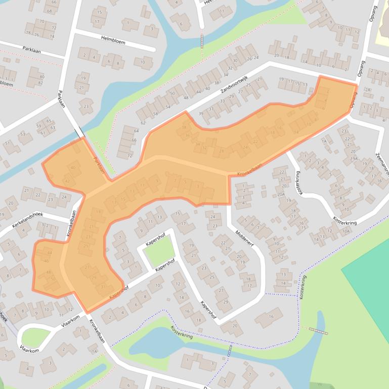 Kaart van postcodegebied 1657LH.