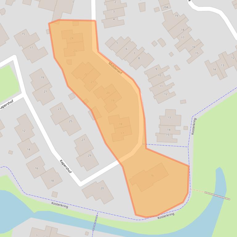 Kaart van postcodegebied 1657LK.