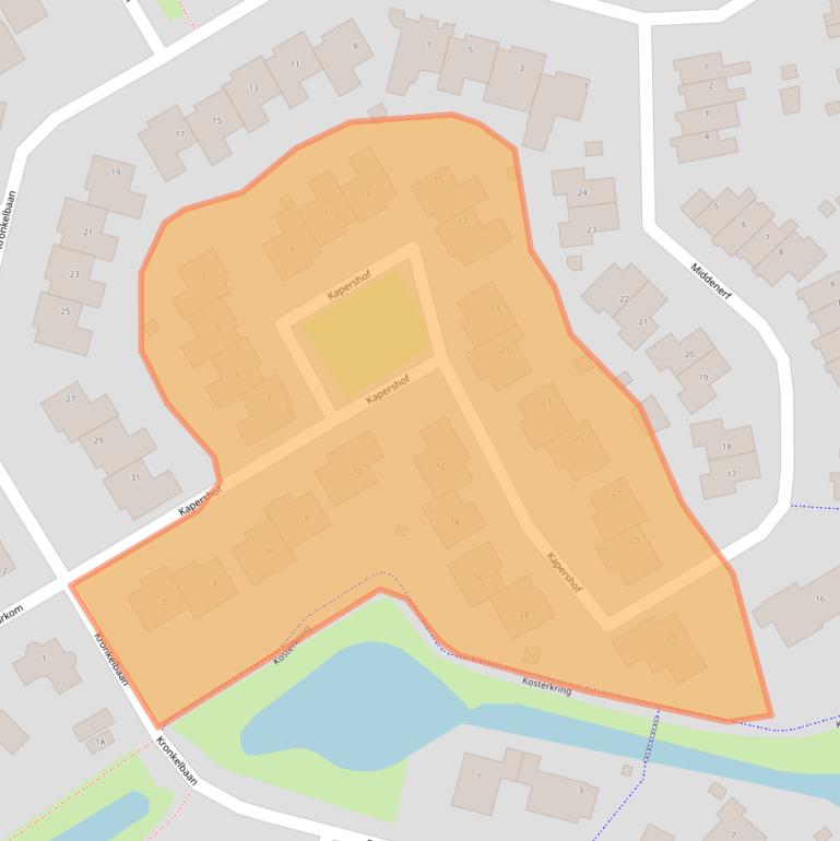 Kaart van postcodegebied 1657LM.