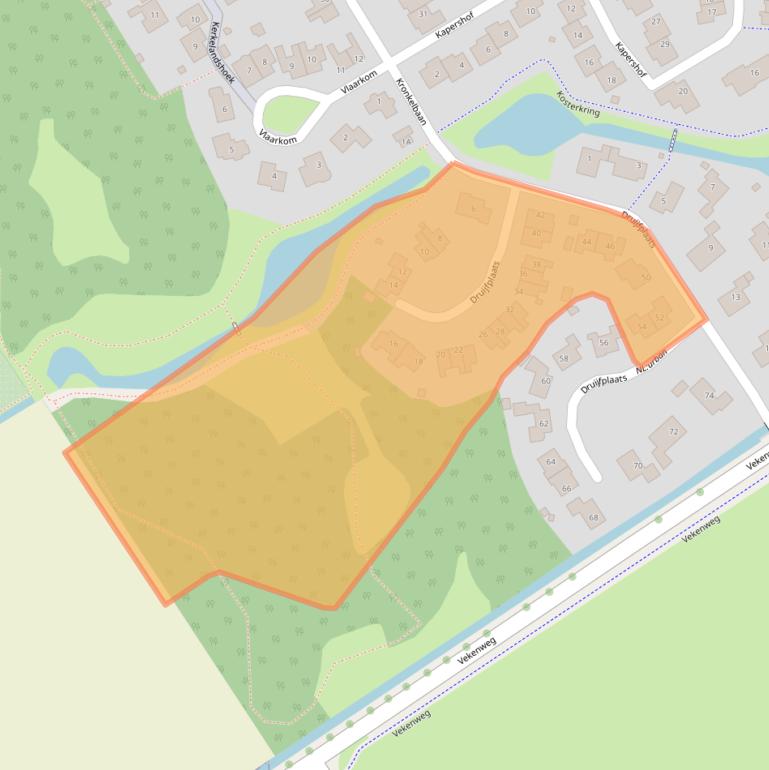 Kaart van postcodegebied 1657LX.