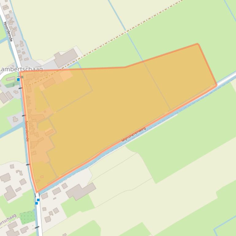 Kaart van postcodegebied 1658CD.