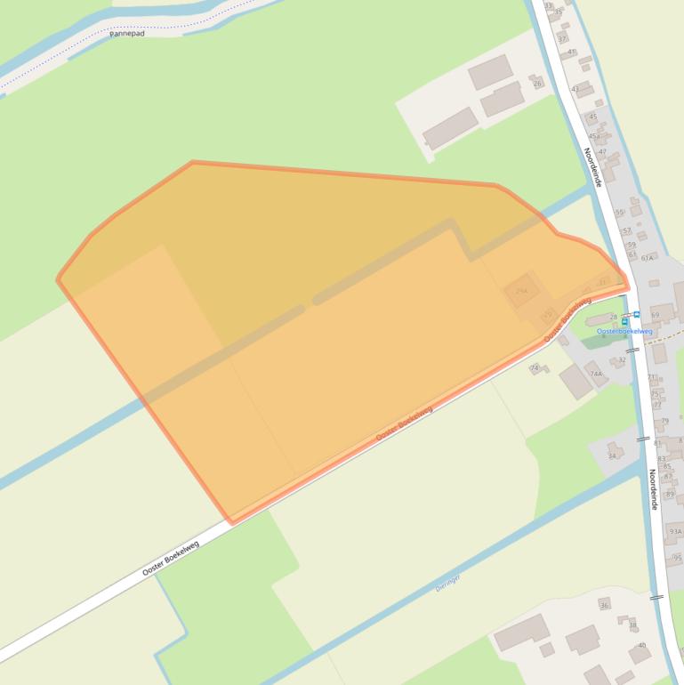 Kaart van postcodegebied 1658CG.