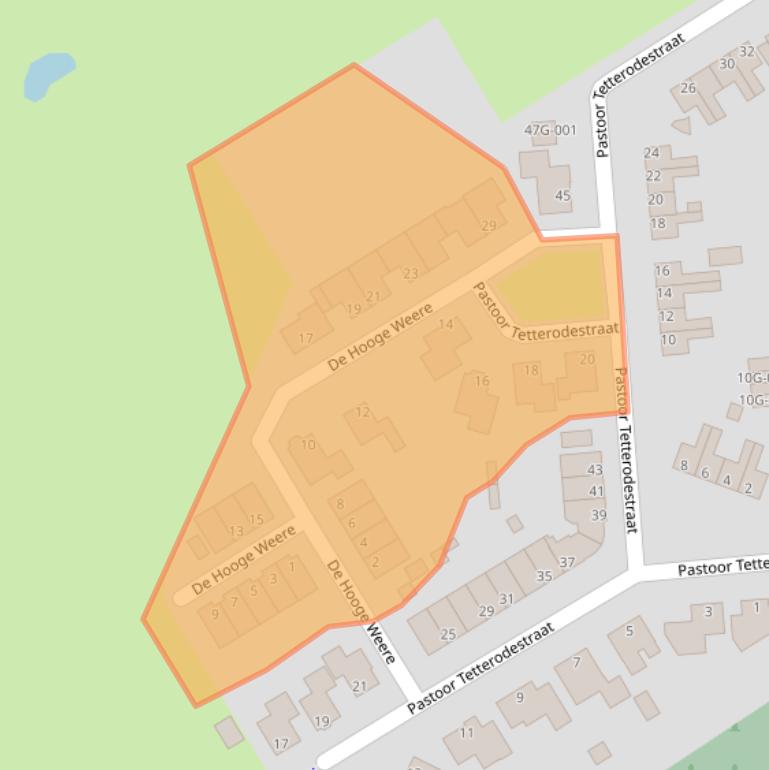 Kaart van postcodegebied 1662BA.