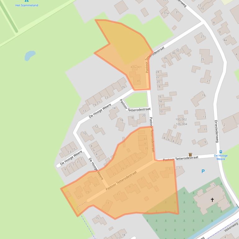 Kaart van postcodegebied 1662BB.