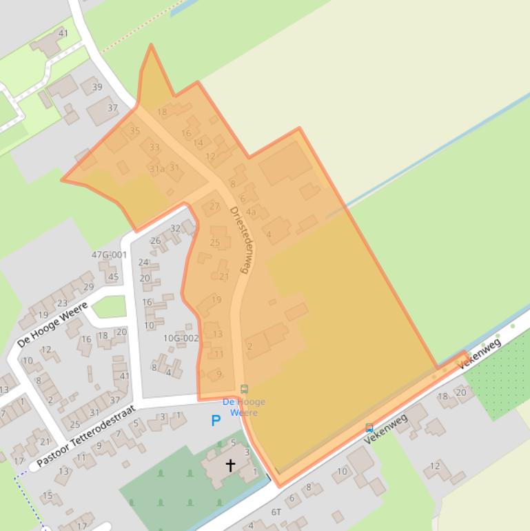 Kaart van postcodegebied 1662BE.